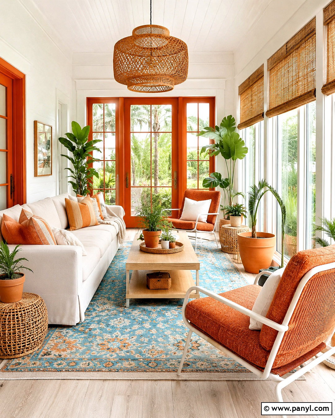 Orange Sunroom - 20 orange home ideas