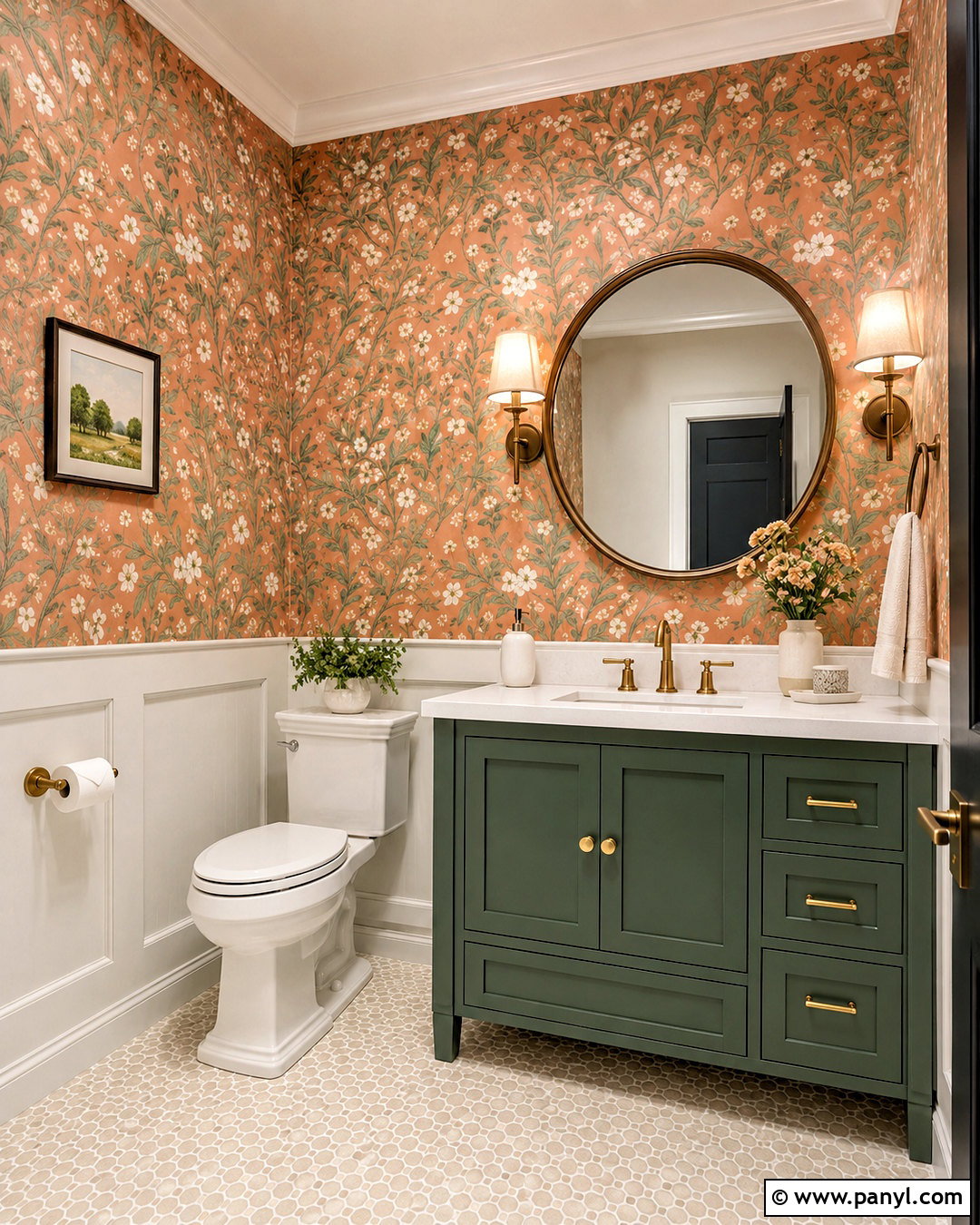 Orange Wallpaper Bathroom - 20 orange bathrooms designs