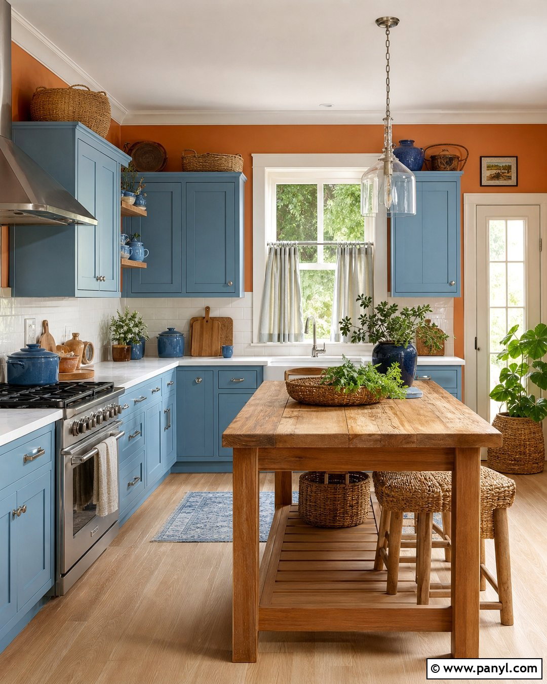 20 Colorful Kitchen With Orange Walls Ideas for Bold Homes