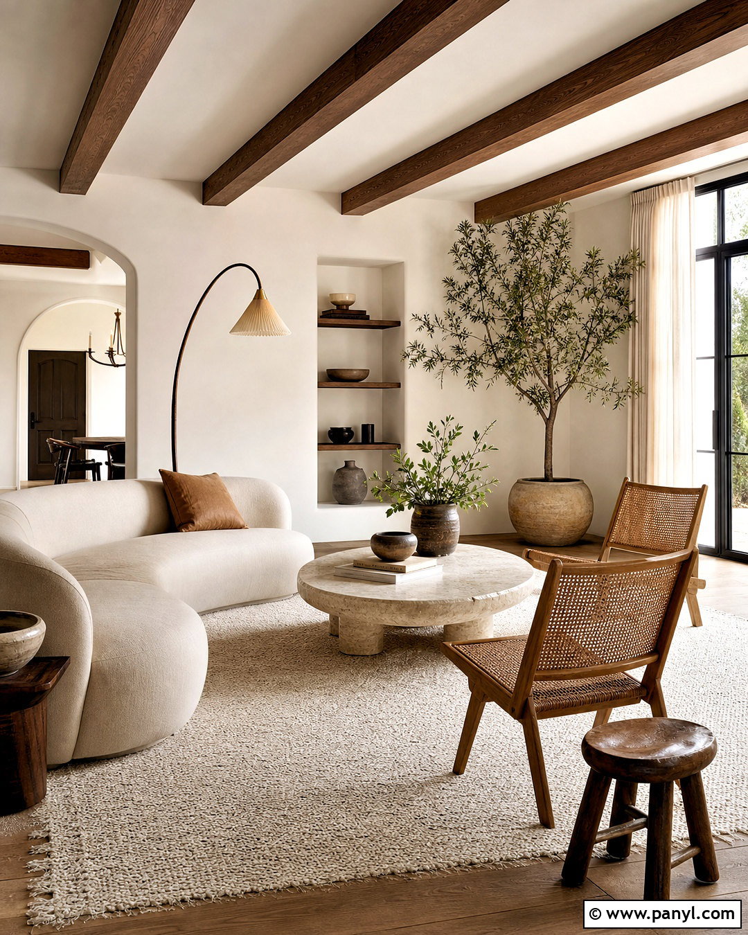 Organic Modern Living Room - 20 aesthetic living room ideas