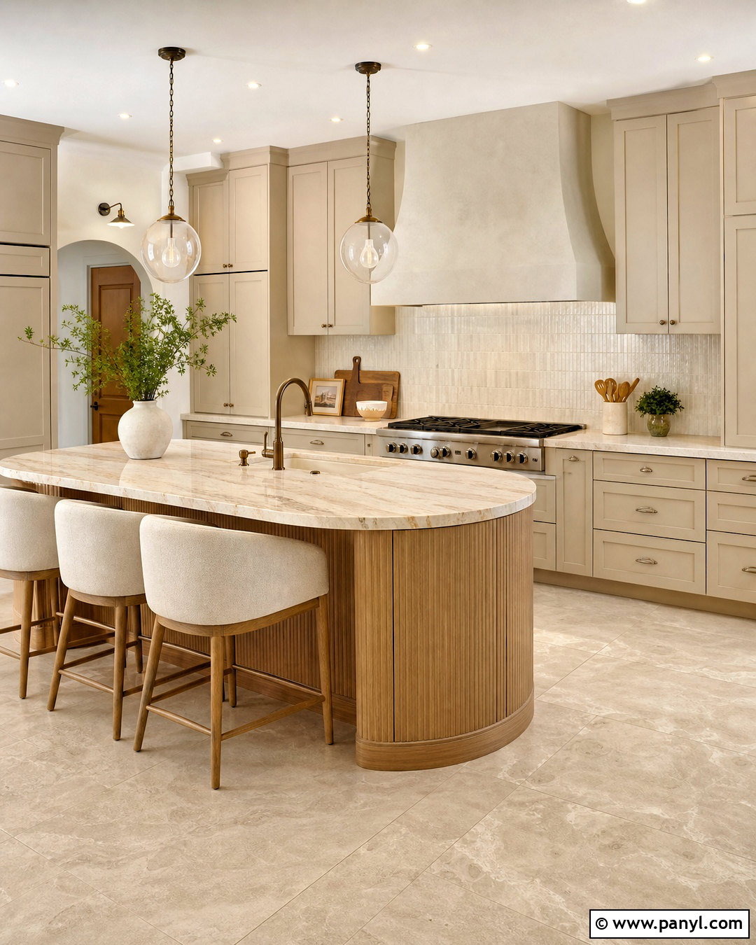 Organic Modern Neutral Kitchen - 20 warm neutral kitchen ideas