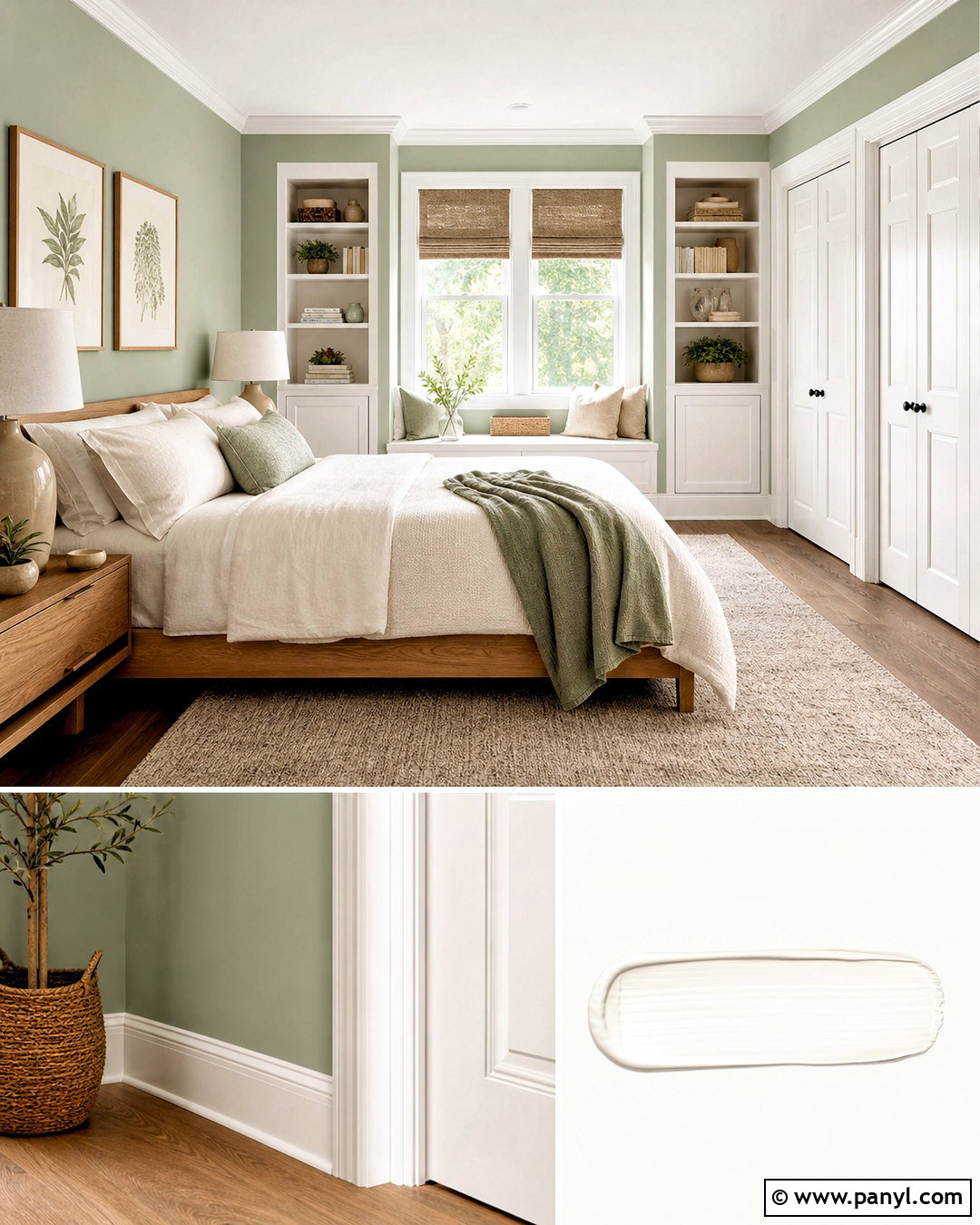Origami White White Trim - 20 white trim paint color ideas