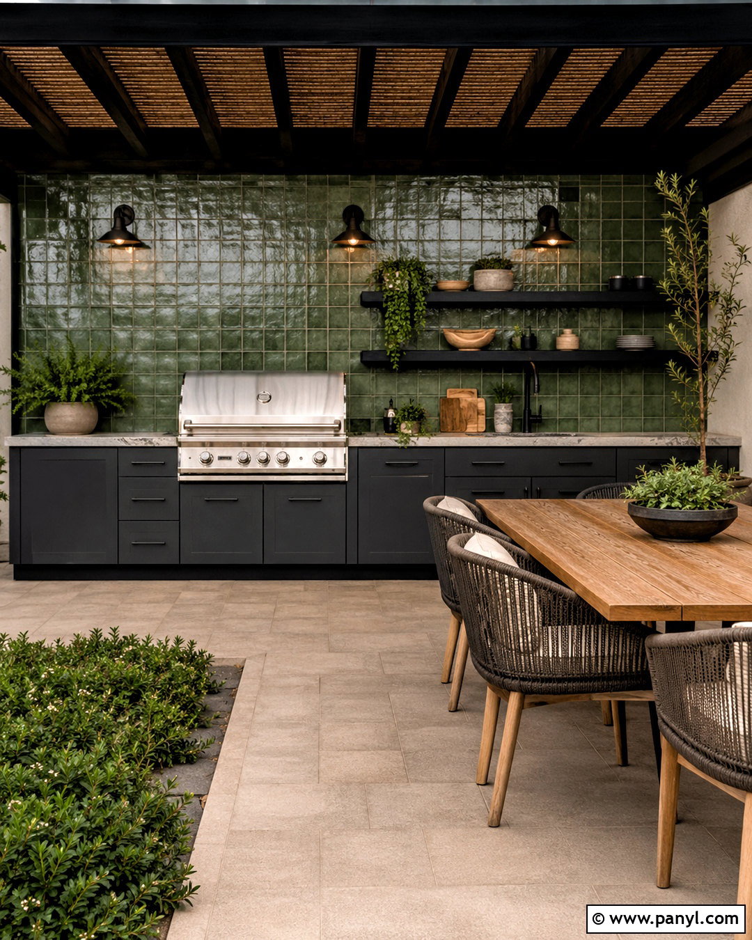 Outdoor Kitchen Feature Wall - 20 outdoor feature wall ideas