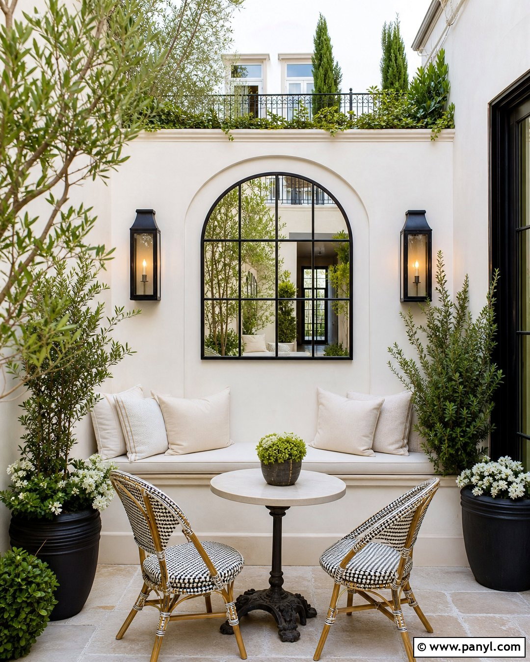 Outdoor Mirror Accent Wall - 35 Outdoor Accent Wall Ideas