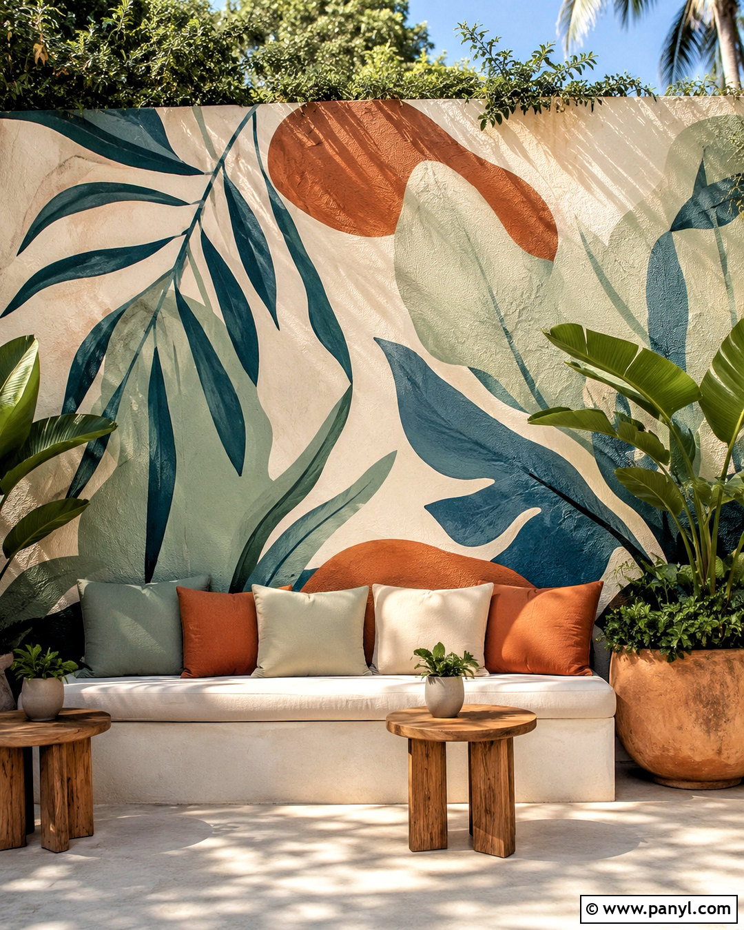 Outdoor Wall Mural - 20 outdoor wall covering ideas