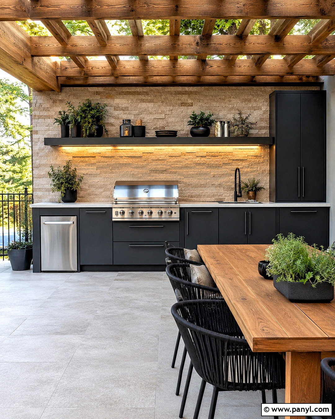 Outdoor Wall With Kitchen - 20 outdoor wall design ideas house ideas