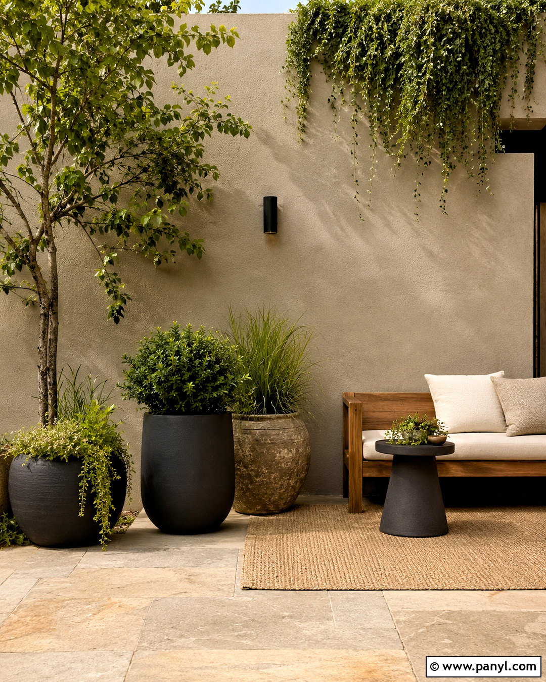 Outdoor Wall With Large Planters - 20 outdoor wall design ideas house ideas