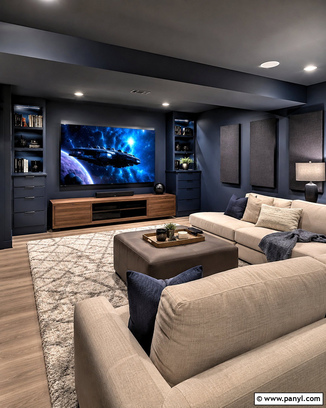 Outerspace Basement Media Room - 20 outerspace sherwin williams ideas