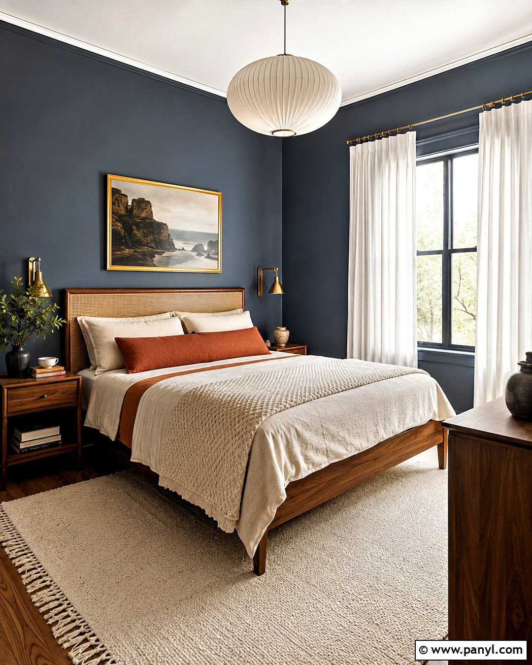 Outerspace Bedroom With Natural Wood - 20 outerspace sherwin williams ideas