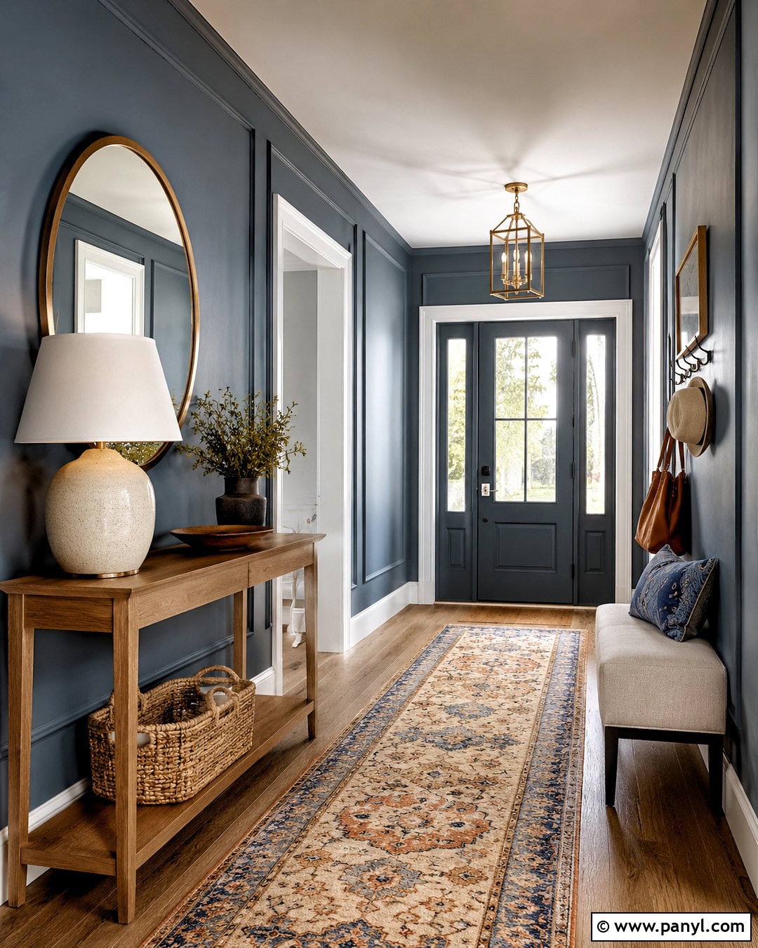 Outerspace Entryway With Picture Molding - 20 outerspace sherwin williams ideas