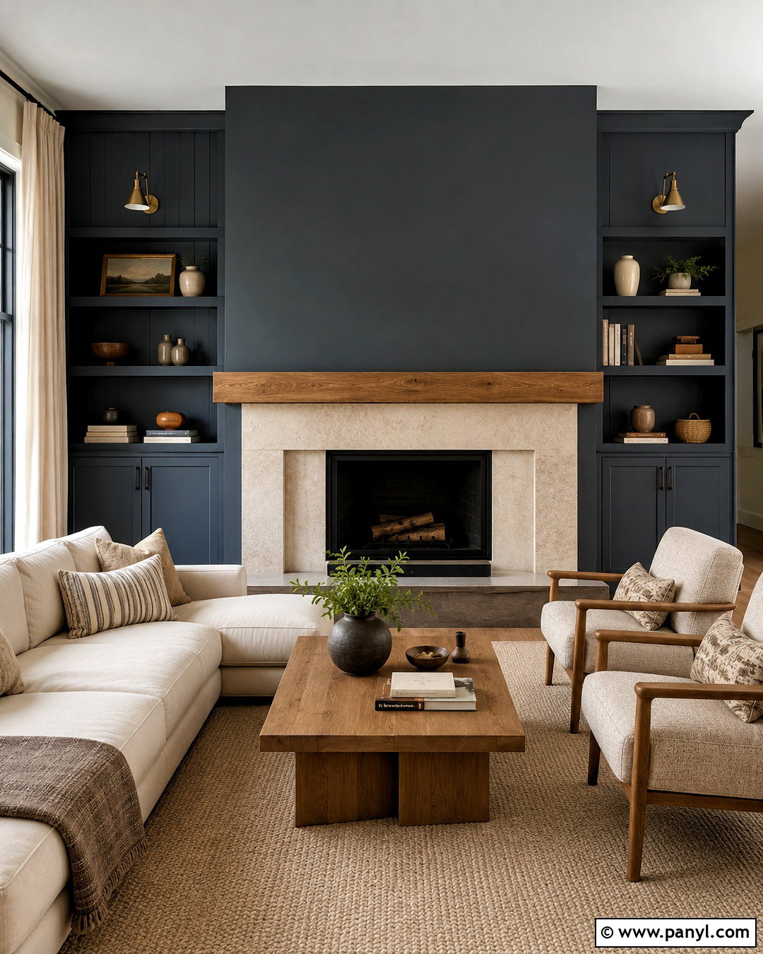 Outerspace Fireplace With Light Stone - 20 outerspace sherwin williams ideas