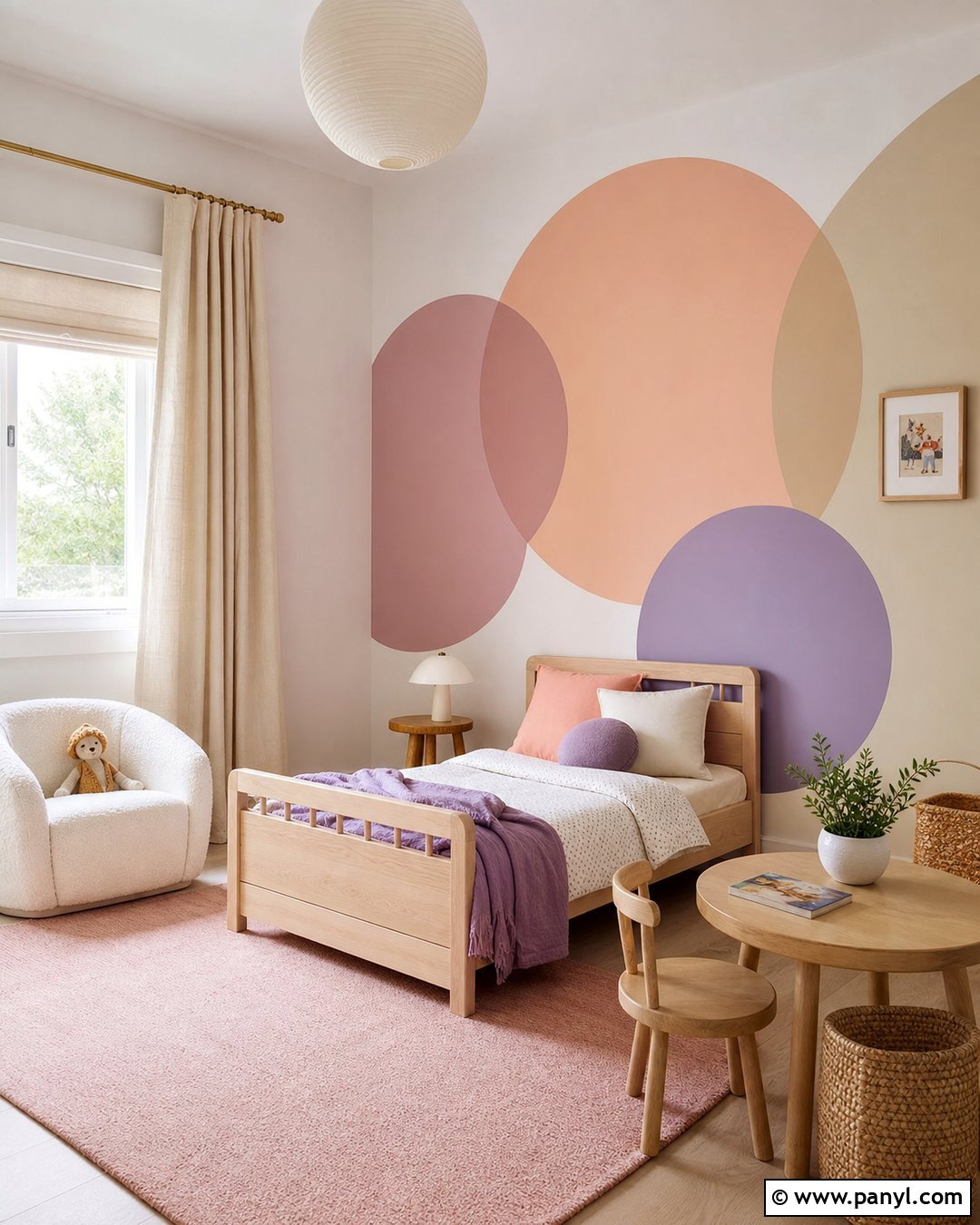 Overlapping Circle Geometric Wall Paint - 25 Geometric Wall Paint Kids