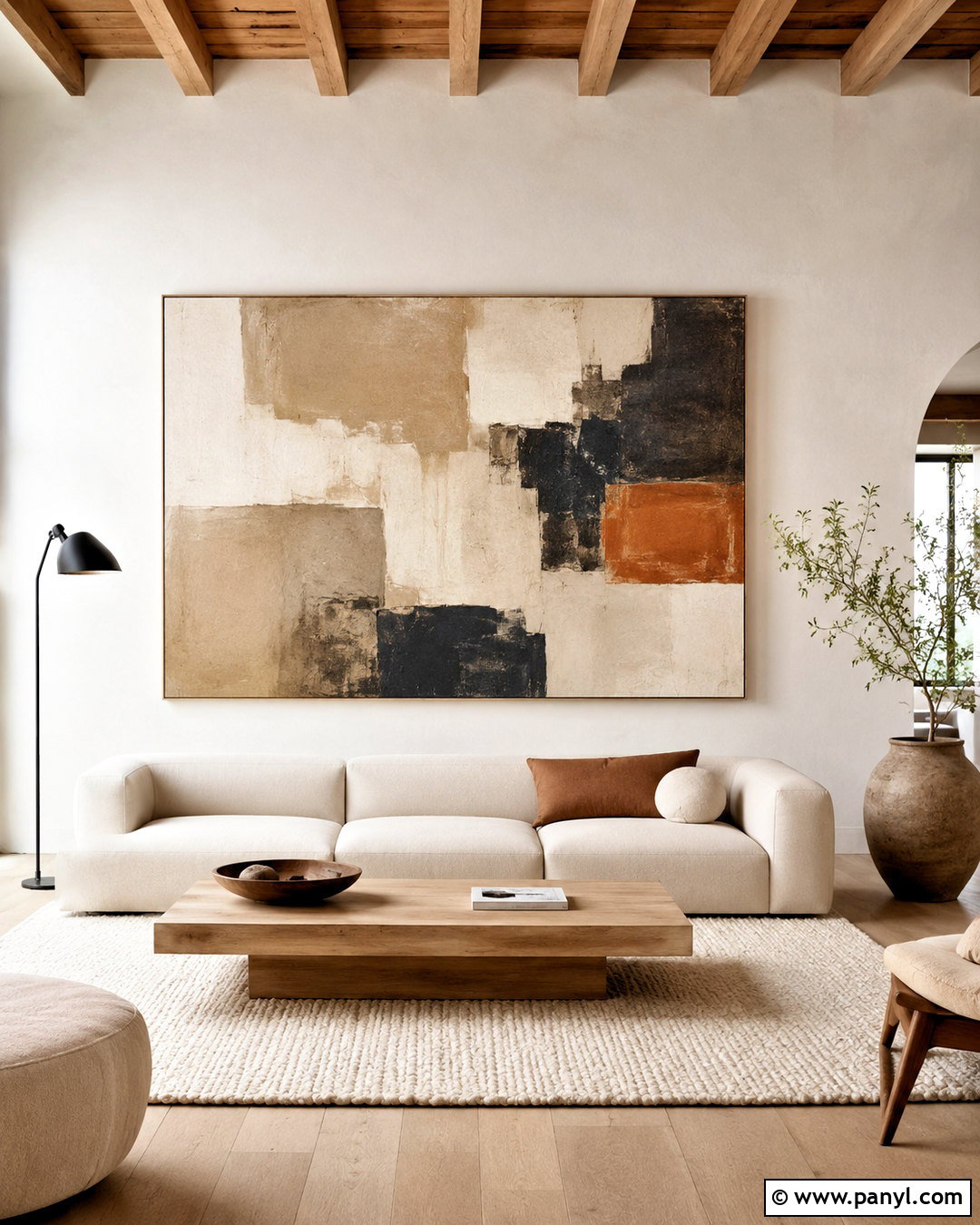 Oversized Abstract Wall Art - 20 minimalist wall design ideas
