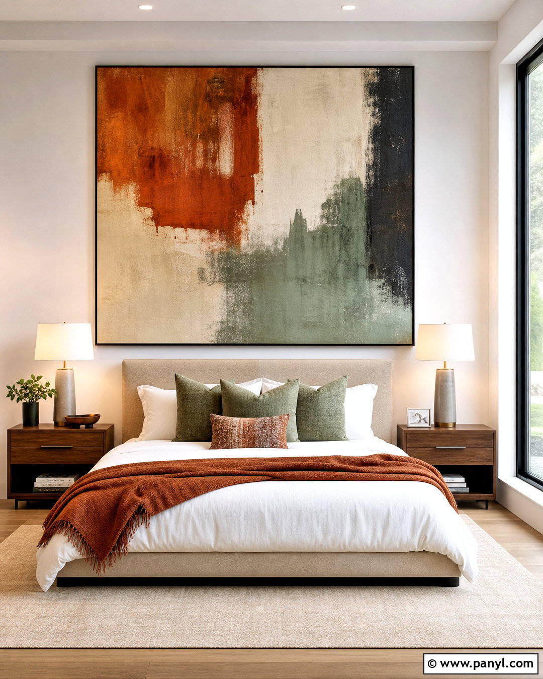 Oversized Art Bedroom Wall - 20 statement wall bedroom ideas