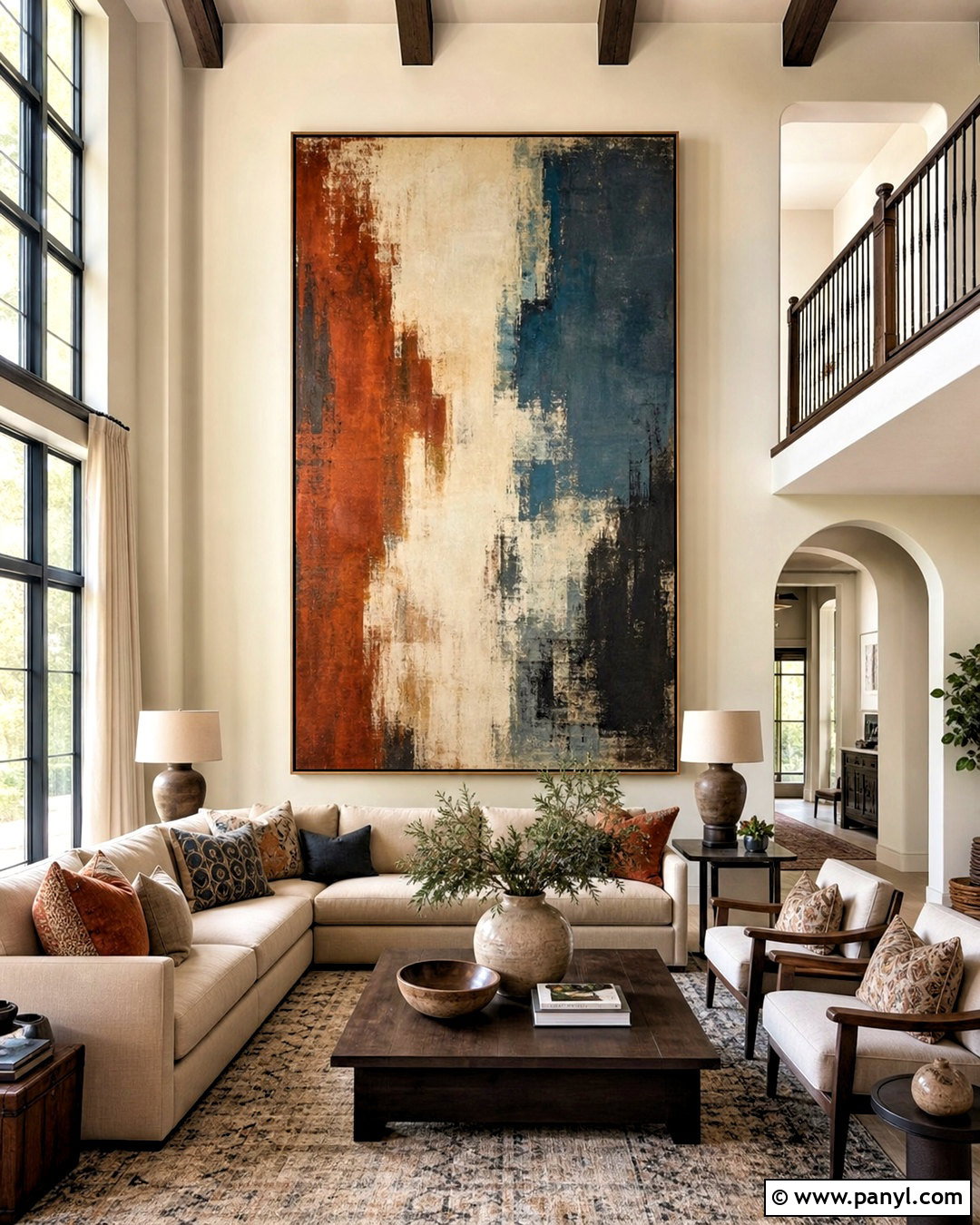 Oversized Art For Tall Walls - 20 how to decorate tall walls high ceilings