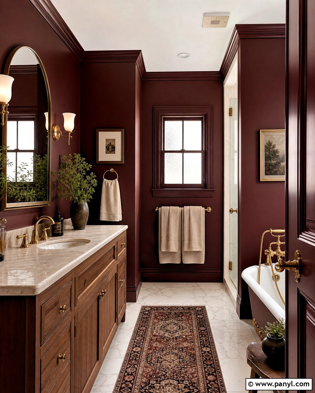 Oxblood Bathroom Paint - 20 dark bathroom paint colors