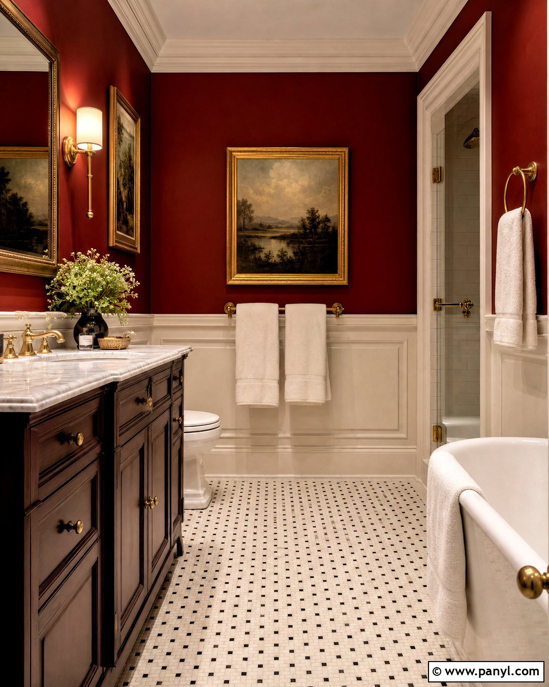 Oxblood Red Bathroom Paint - 20 moody bathroom paint colors