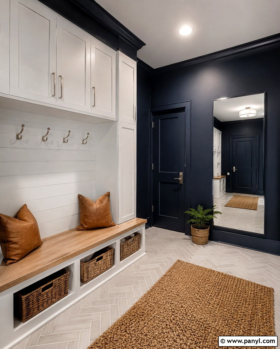 Oxblood Red Mudroom Walls - 20 Dark Mudroom Wall Colors