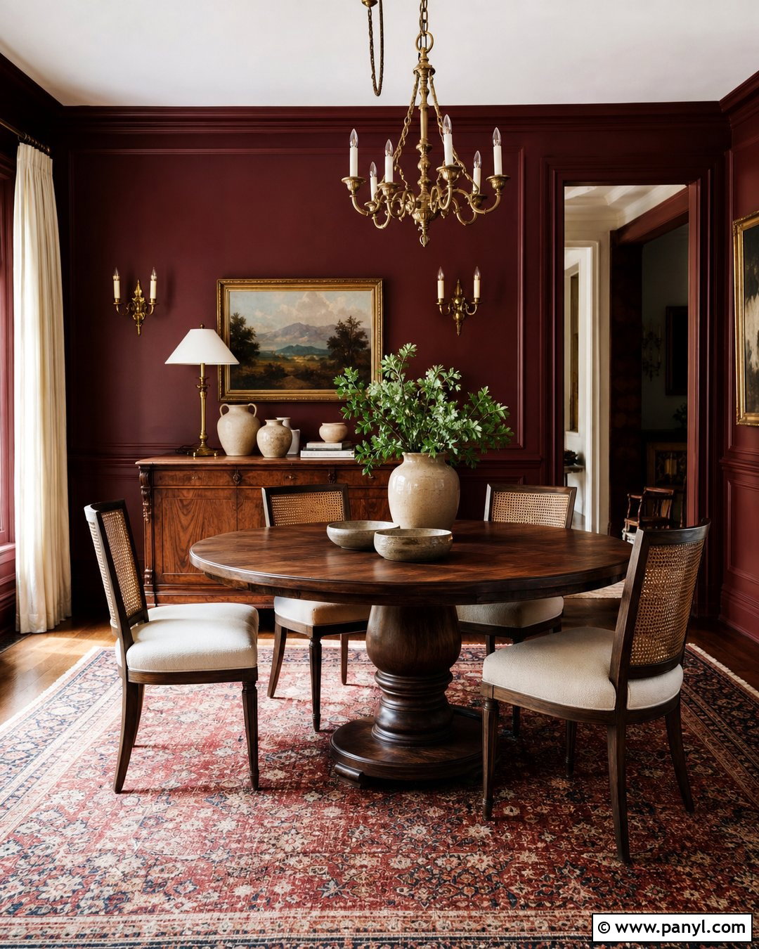 Oxblood Red Wall Color Dining Room - 30 Moody Wall Color Ideas