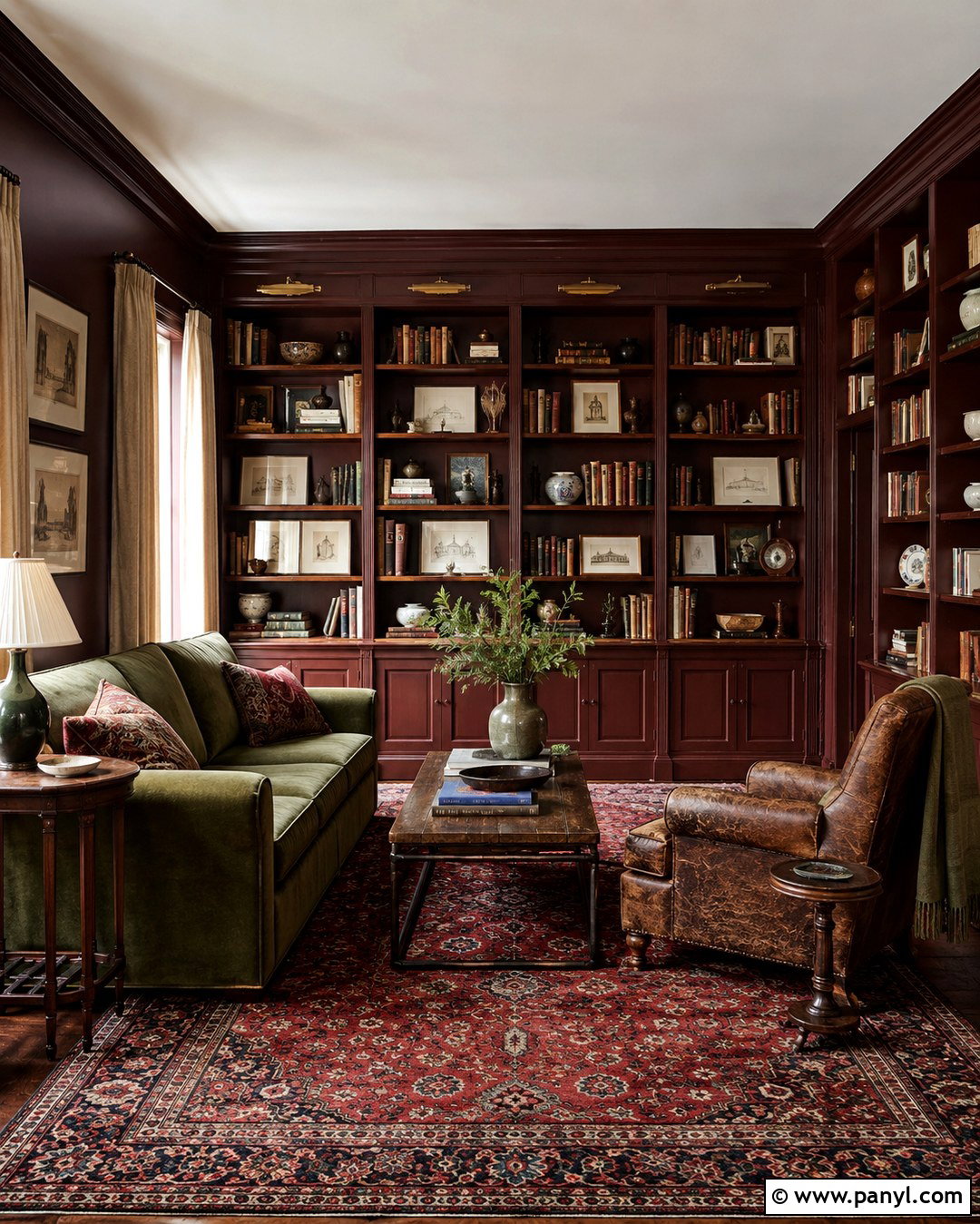 Oxblood Red Wall Color - 20 Dark Moody Wall Colors