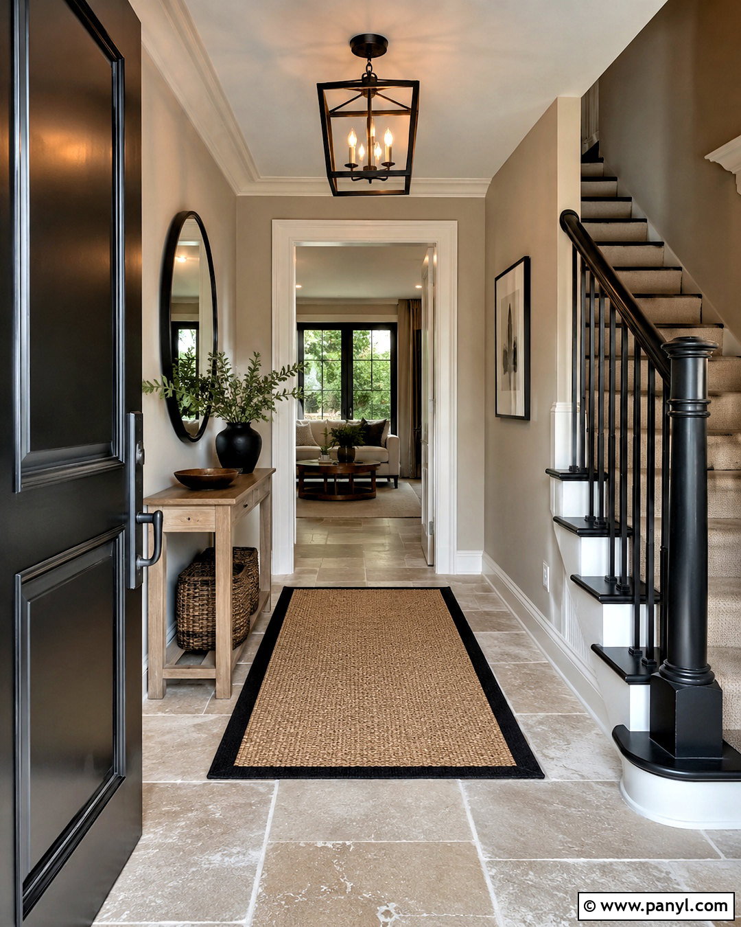 Oxford Stone Entryway With Black Accents - 20 oxford stone farrow and ball ideas