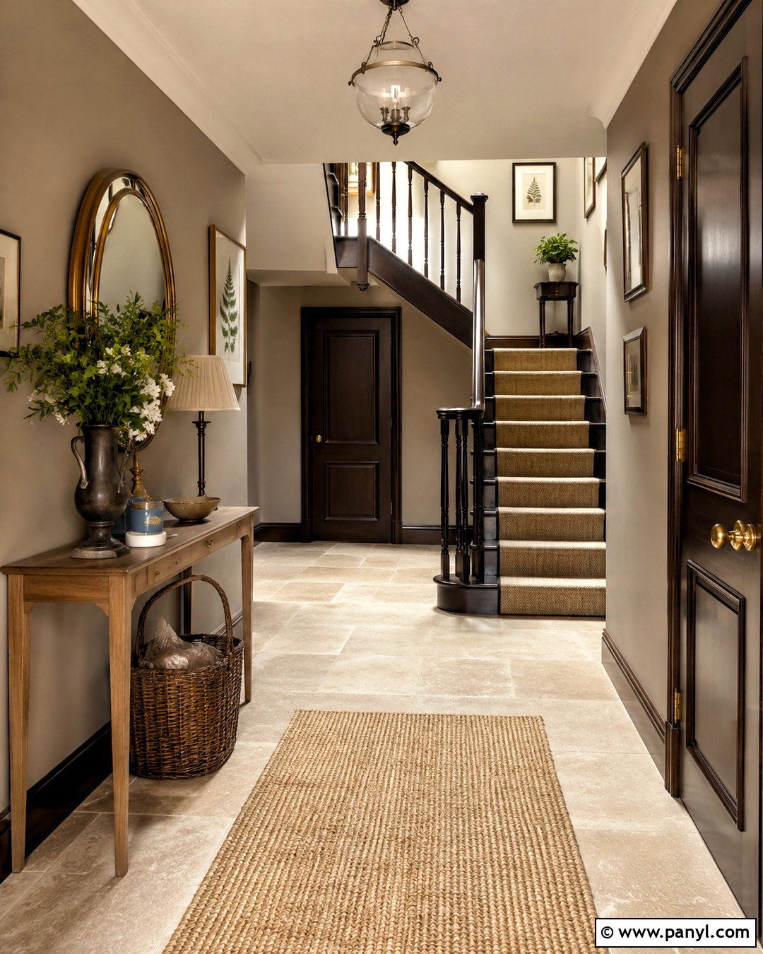 Oxford Stone Hallway With Brown Trim - 20 oxford stone farrow and ball ideas