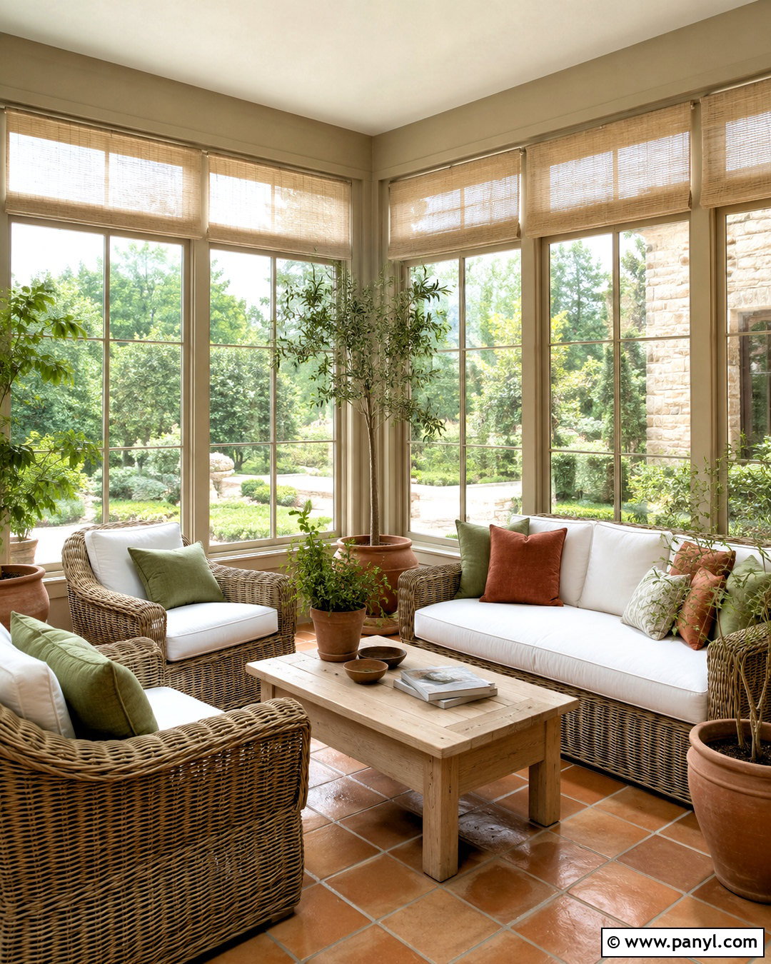 Oxford Stone Sunroom With Rattan Furniture - 20 oxford stone farrow and ball ideas