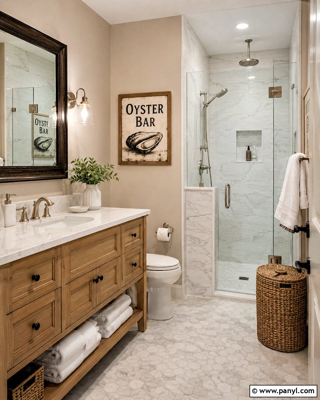Oyster Bar Bathroom With Marble Tile - 20 oyster bar sherwin williams ideas