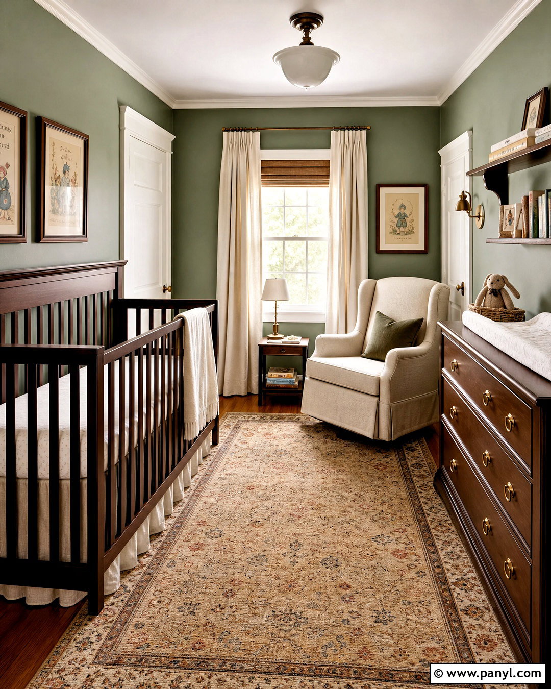 Oyster Bay Vintage Green Nursery - 20 sherwin williams green nursery ideas