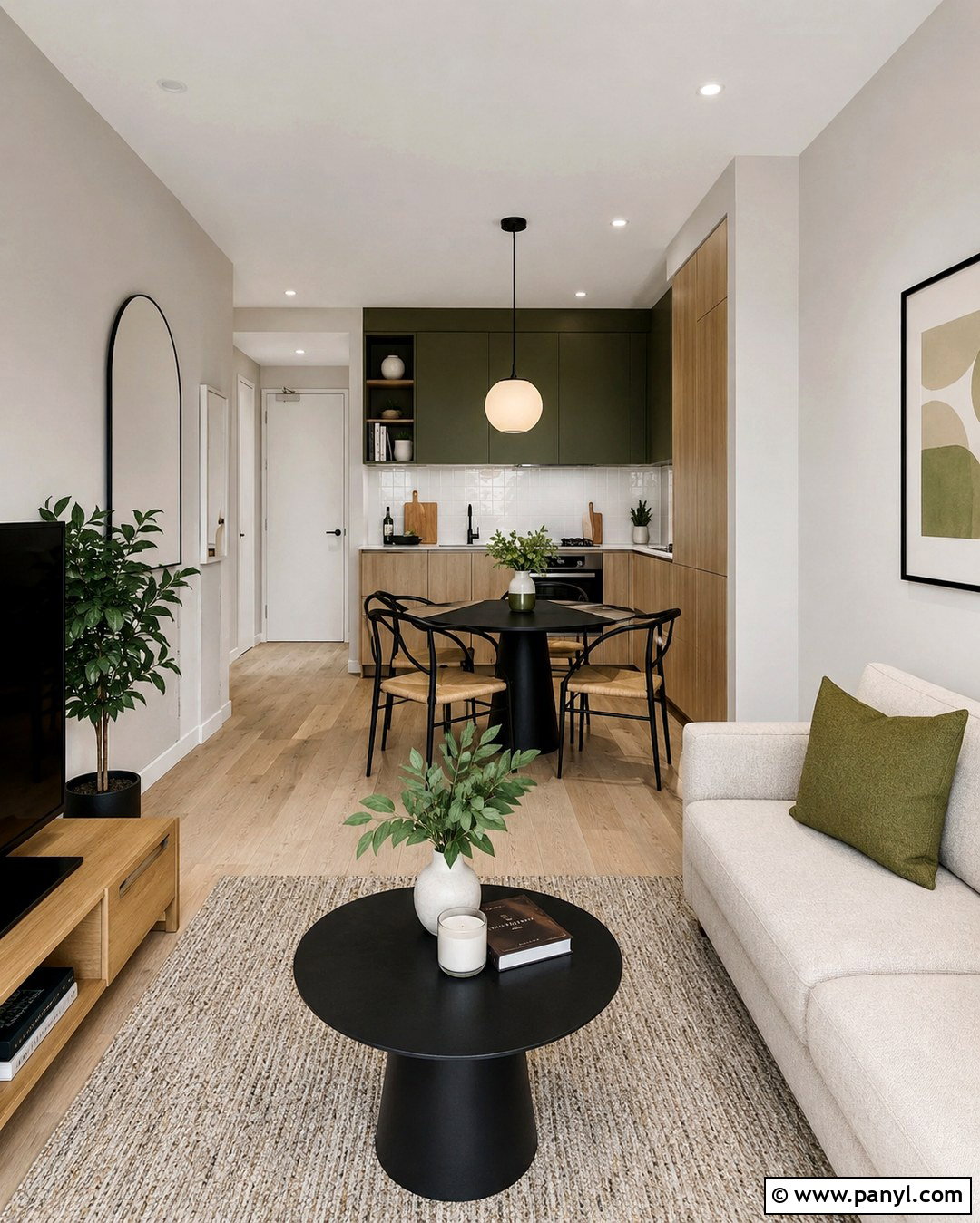 Oyster Small Apartment Living Room - 20 Oyster Wall Paint Ideas