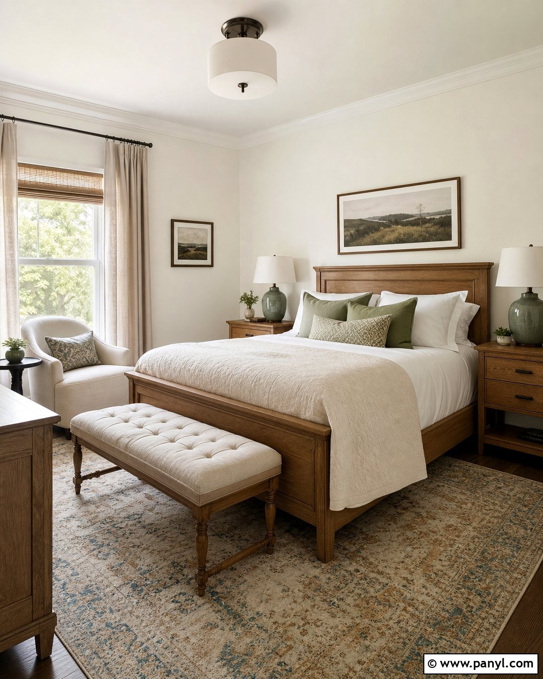 Oyster White Walls In A Guest Bedroom - 25 Oyster White Walls
