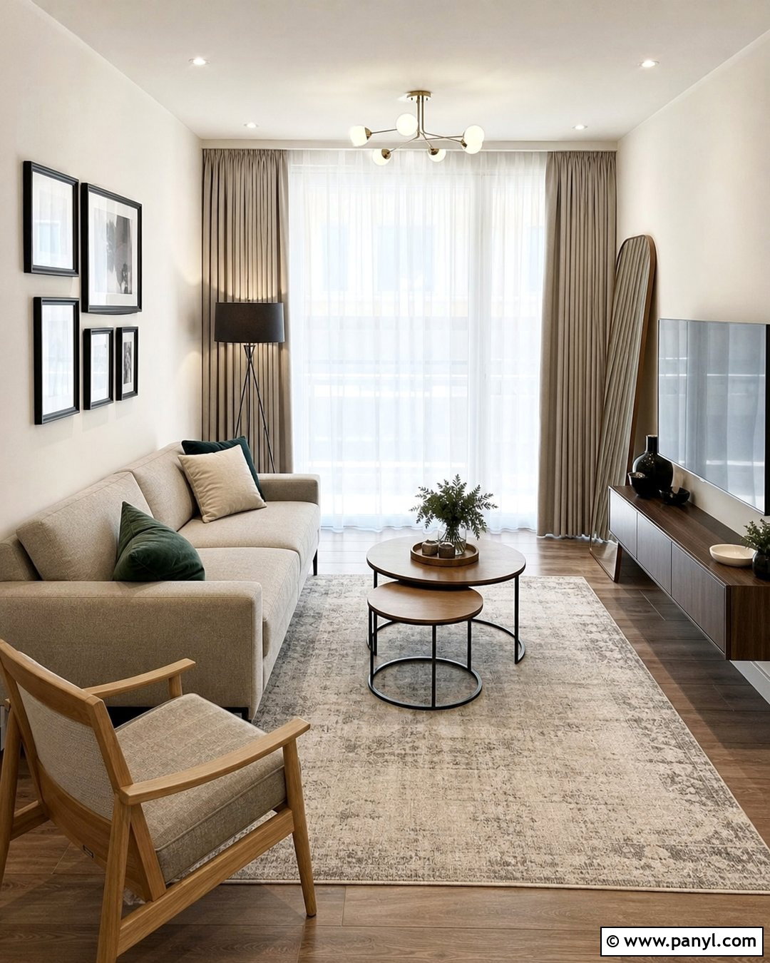 Oyster White Walls In A Small Living Room - 25 Oyster White Walls
