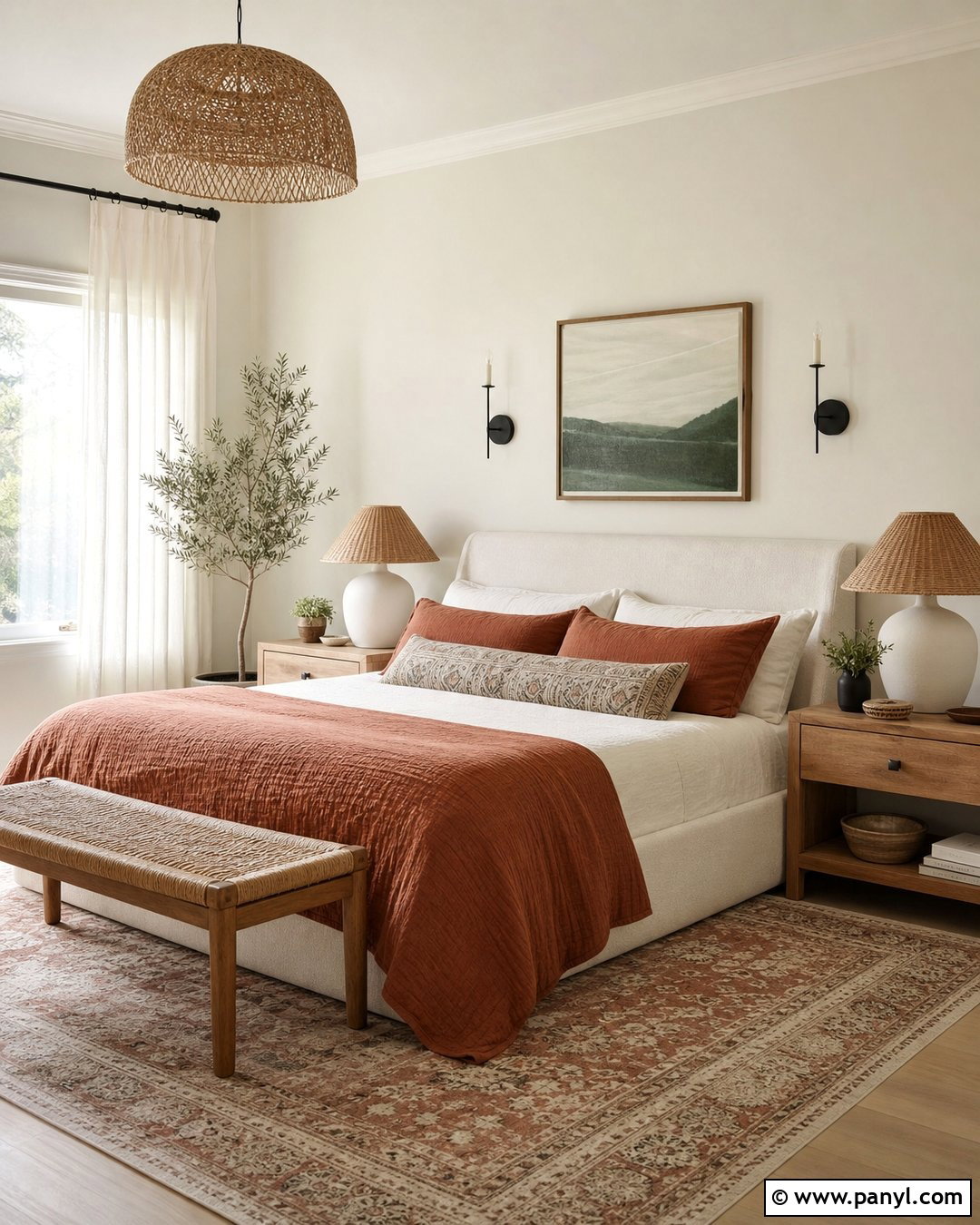 Oyster White Walls With Terracotta Accents - 25 Oyster White Walls