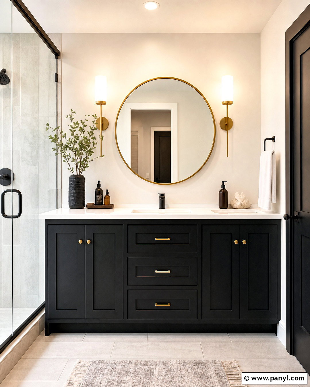 Paint Bathroom Cabinets Black - 20 how to paint bathroom cabinets