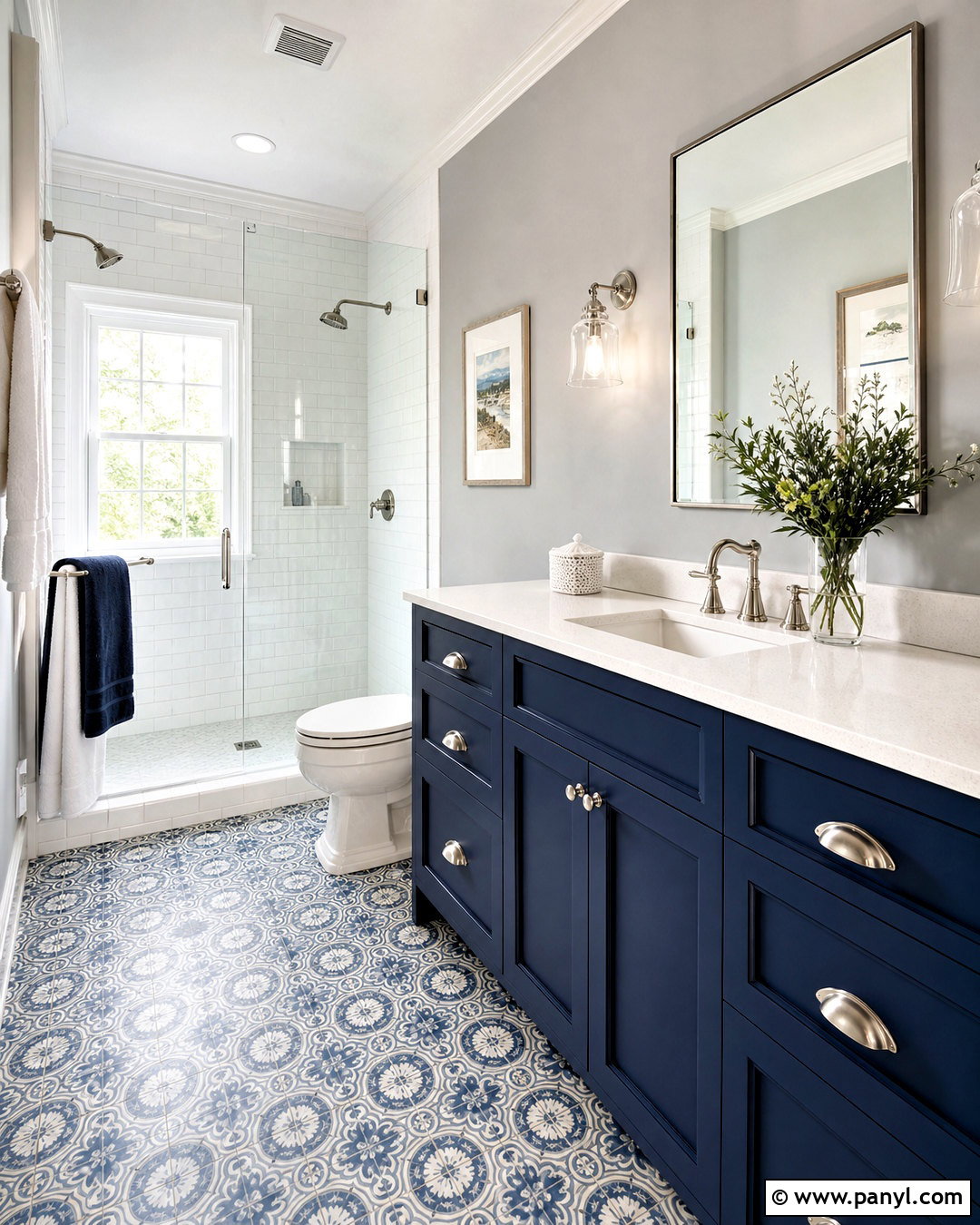 Paint Bathroom Cabinets Navy Blue - 20 how to paint bathroom cabinets
