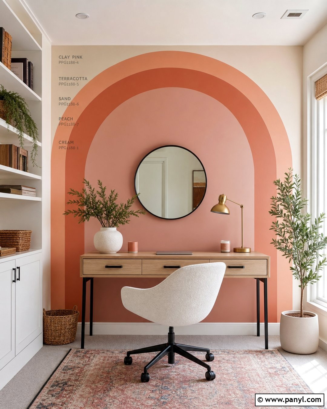Paint Chip Arch Wall - 30 Paint Chip Wall Ideas