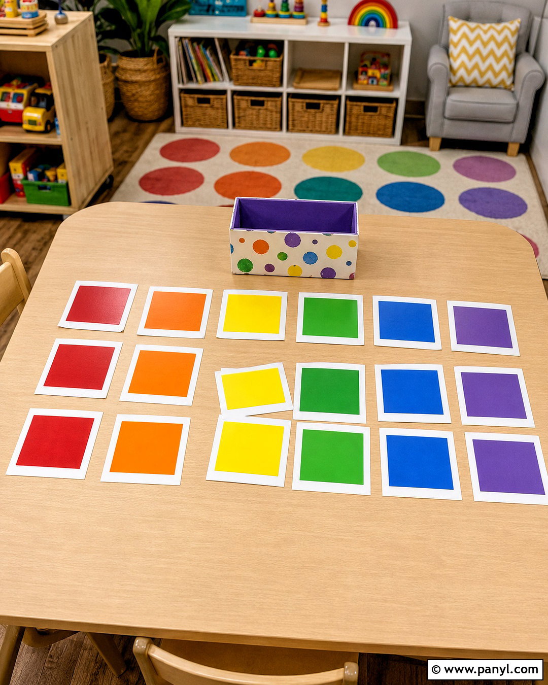 Paint Chip Color Matching Game - 20 paint chip crafts
