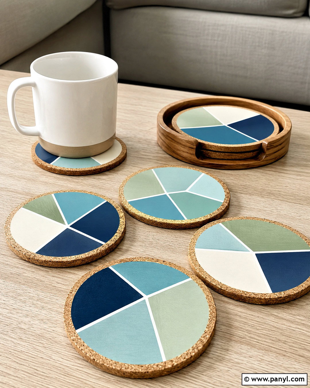 Paint Chip Cork Coasters - 20 paint chip crafts