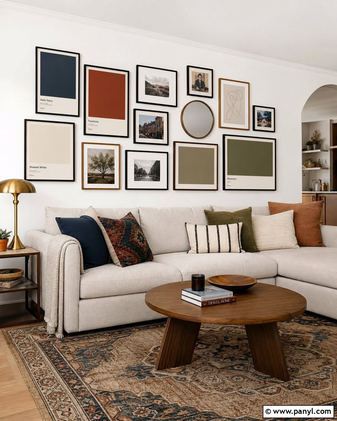 Paint Chip Gallery Wall - 30 Paint Chip Wall Ideas