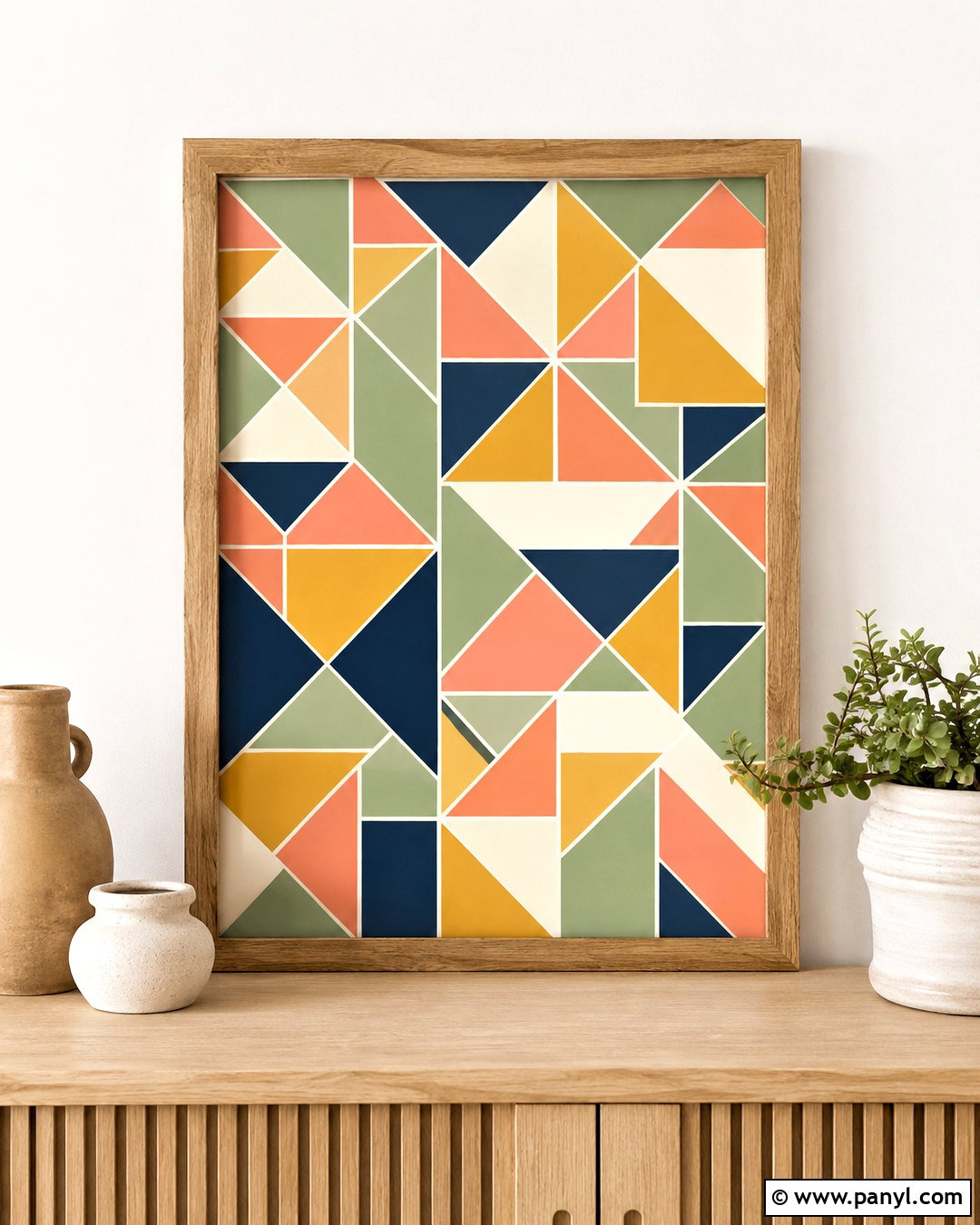 Paint Chip Geometric Mosaic - 20 paint chip crafts