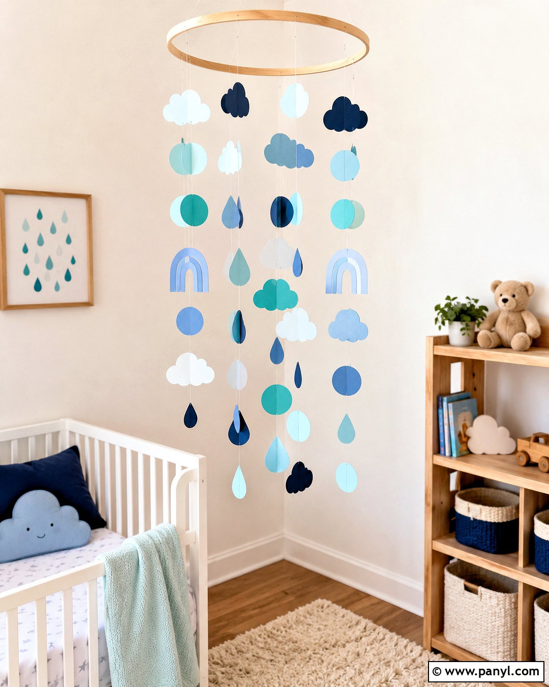 Paint Chip Hanging Mobile - 20 paint chip crafts