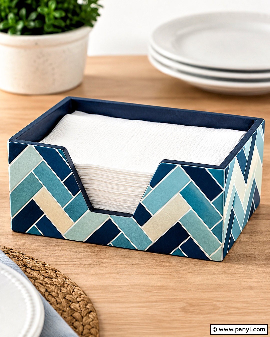 Paint Chip Napkin Holder - 20 paint chip crafts