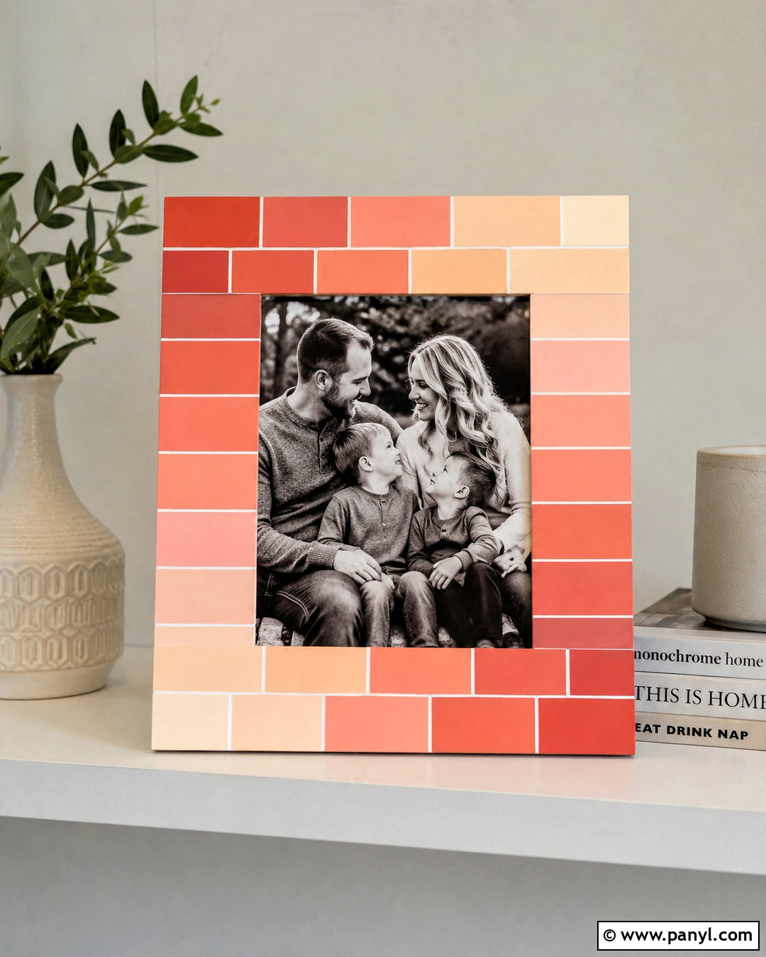 Paint Chip Photo Frame - 20 paint chip crafts