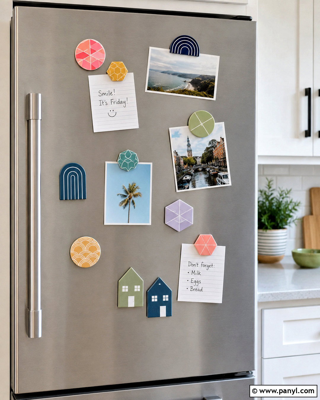 Paint Chip Refrigerator Magnets - 20 paint chip crafts