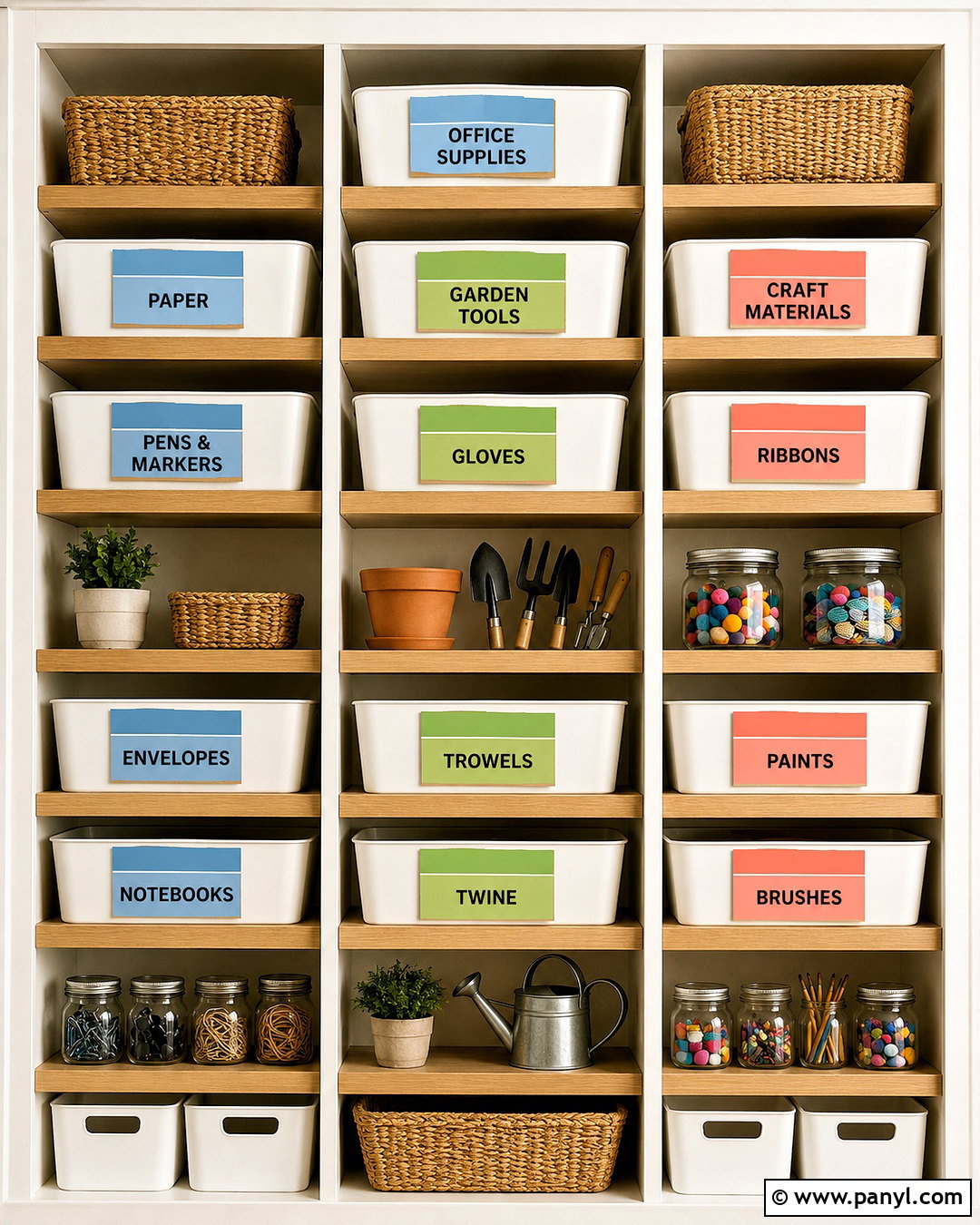 Paint Chip Storage Labels - 20 paint chip crafts