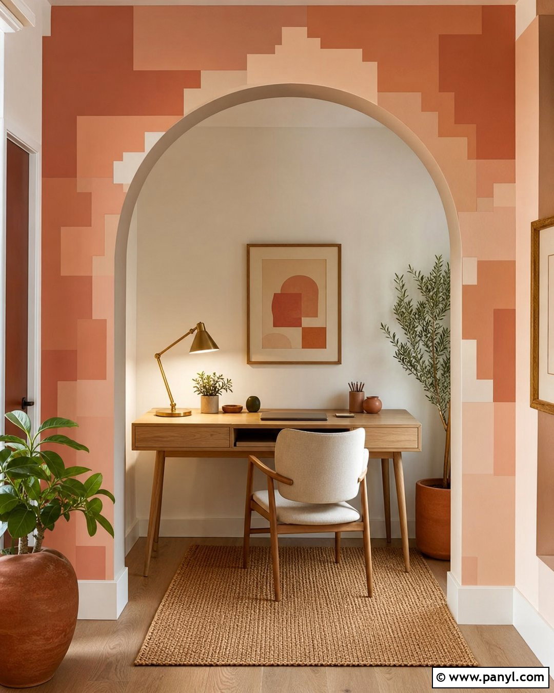 Paint Chip Wall Arch - 20 Paint Chips On Wall Ideas