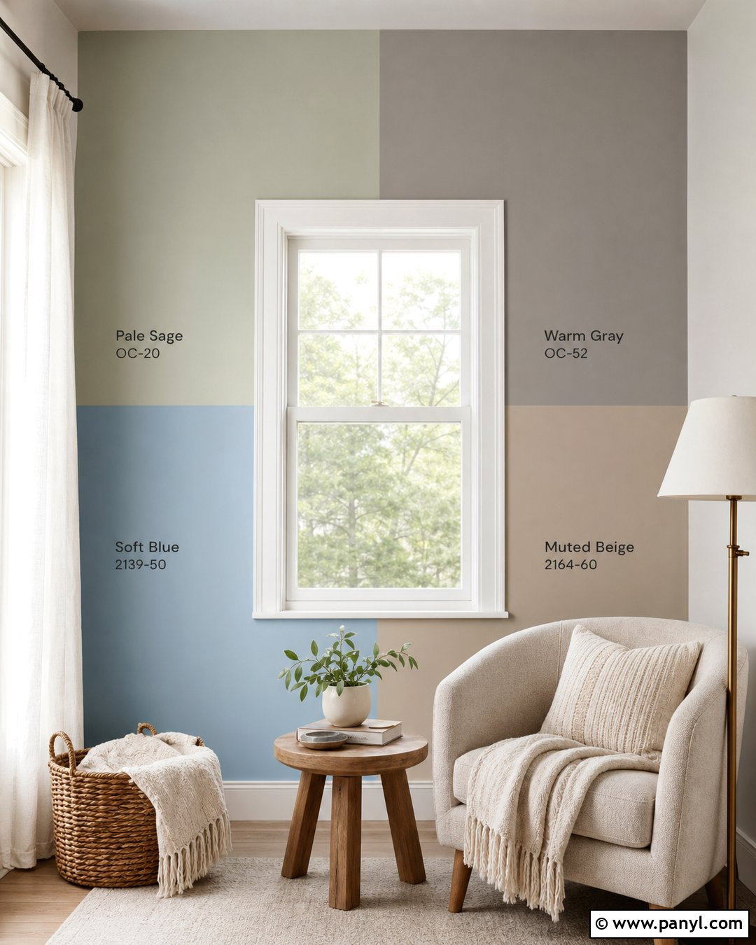 Paint Samples Around A Window - 25 Paint Samples On Wall Ideas