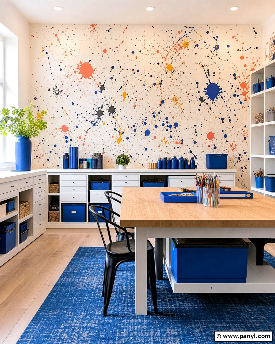 Paint Splatter Wall Painting - 20 diy wall painting techniques