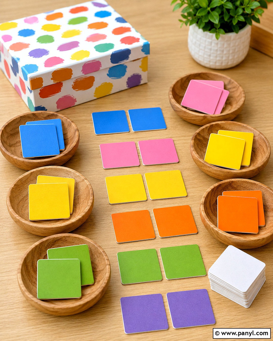 Paint Swatch Color Matching Game - 20 paint swatch crafts
