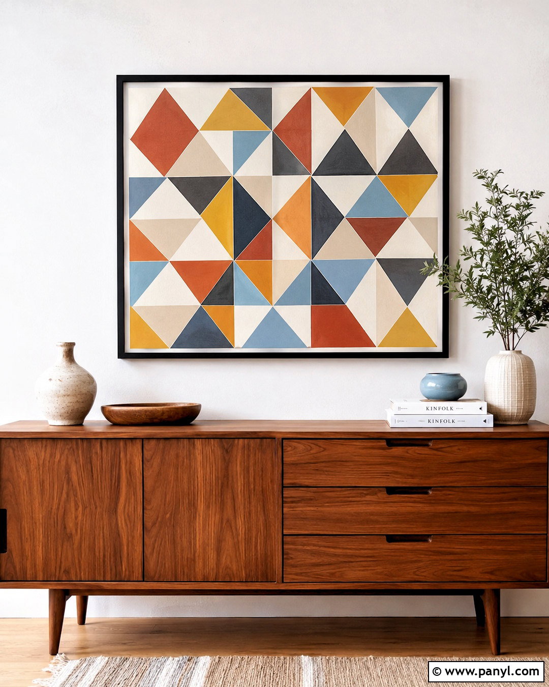Paint Swatch Geometric Mosaic - 20 paint swatch crafts